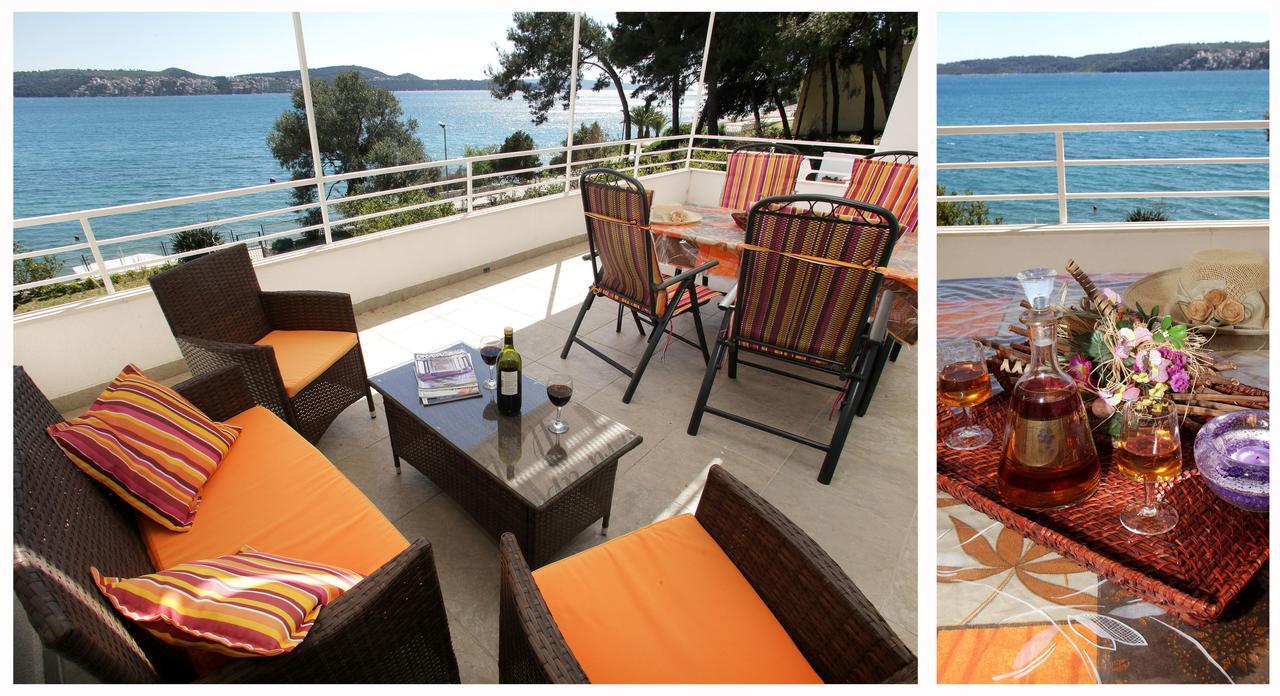 Gem Of The Sea Luxury Beach Apartment With Brand New Heating Infinity Pool Trogir Kültér fotó